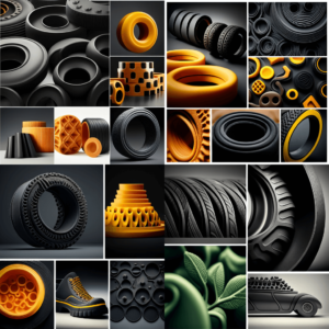 Rubber products showcasing the latest industry trends.